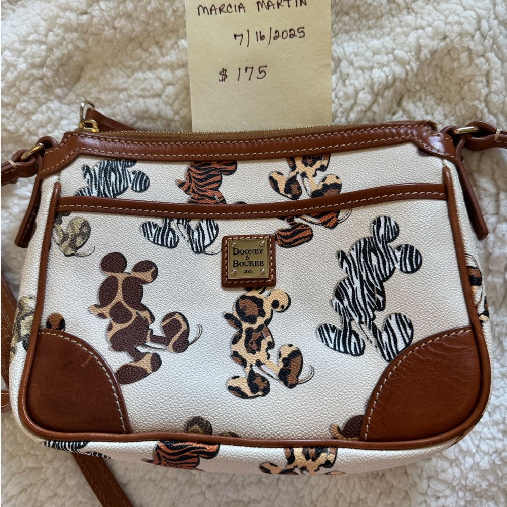 Dooney & Bourke Mickey Silhouette Crossbody Bag rare